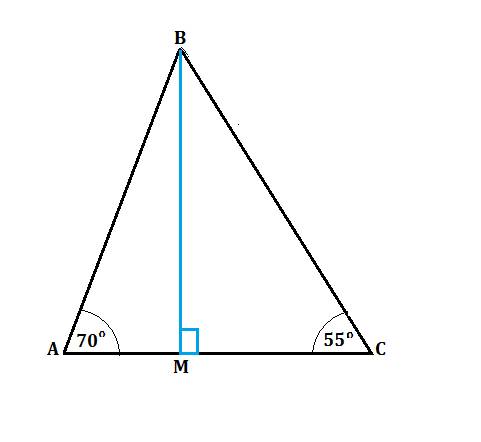Нарисуйте треугольник по ! решать не надо. только подпишите с боку углы, чтобы можно было перечертит