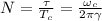 N = \frac{\tau}{T_c} = \frac{\omega_c}{2 \pi \gamma}