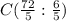 C(\frac{72}{5}: \frac{6}{5})