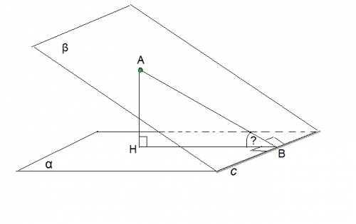 Плоскости альфа и бетта пересекаются по прямой с. точка, лежащая в плоскости бетта, удалена от плоск