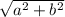 \sqrt{ a^{2} + b^{2} }