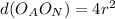 d( O_{A}O_{N}) = 4r^2