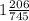 1 \frac{206}{745}