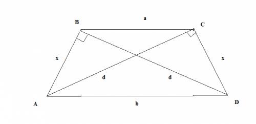 Найдите боковую сторону равнобедренной трапеции, основания которой равны 14см и 18см, а диагонали пе