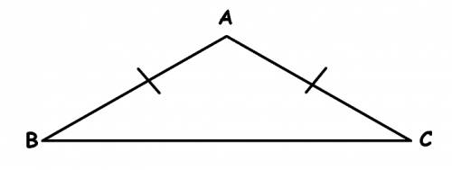 A) начерти треугольник, который был бы прямоугольным и равнобедренным одновременно. обозначь его вер