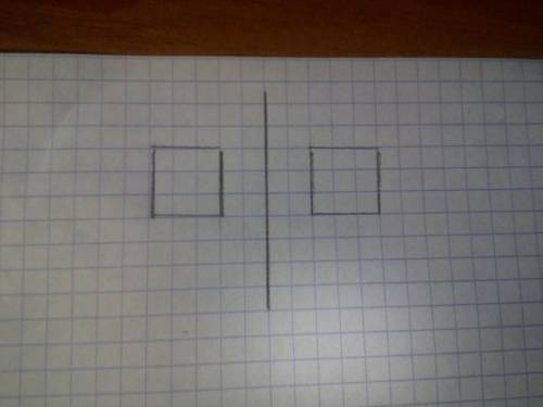 Скопируйте прямоугольник и постройте фигуру симметричную относительной прямой l