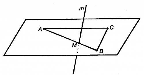 Прямая m пересекает сторону ab треугольника abc . каково взаимное расположение прямых m и bc ,если :
