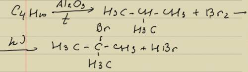 1. напишите уравнения реакции,соответствующие схеме: с4н10 -> с4н10 -> с4н9br обратите внимани