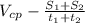 V_c_p- \frac{S_1+S_2}{t_1+t_2}