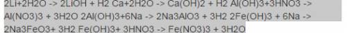 Напишите уравнения реакций характеризующих свойства na,ca,al,fe