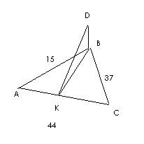 Из вершины большего угла треугольника к его плоскости проведен перпендикуляр ,равный 9 см.определить