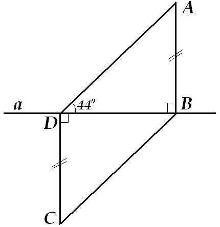 Прямой a равны1) докажите что треугольник abd=треугольнику cdb треугольник abd=треугольнику cdb 2)на