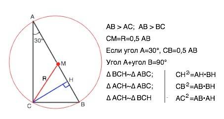 Все свойства прямоугольных треугольников