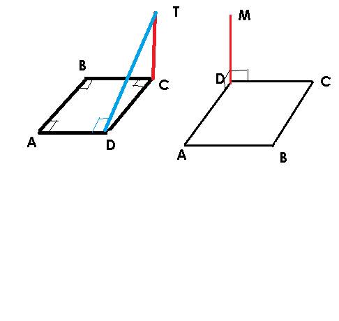 1.ct перпендикуляр к плоскости прямоугольника abcd докажите, что угол тda прямой. 2.прямая dm перпен