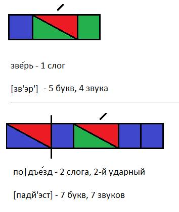 Подбери схему к словам зверь подъезд