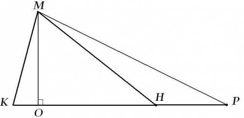 На продолжении стороны нк треугольника кмн построить точку п так чтобы площядь треугольника нмп была