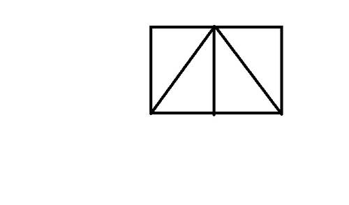 Как из 7 палочек сделать 2 квадрата и 5 триугольников