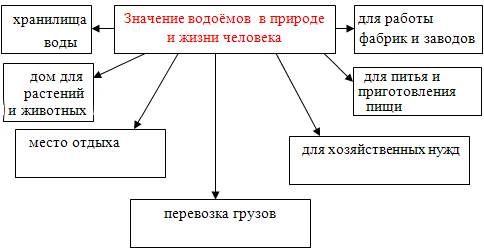 Значение водных богатств в природе и жизни человека.составить !