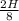 \frac{2H}{8}