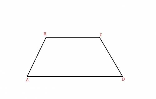 Дано трапеция abcd угол а 70° угол d 50° найти углы b и c трапеции .