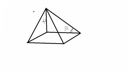 Основание пирамиды - квадрат. две смежные боковые грани пирамиды перпендикулярны к основанию, а две