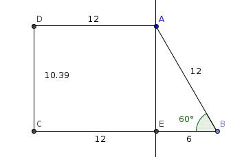 Угол при большем основании прямоугольной трапеции равен 60°, большая боковая сторона и меньшее основ