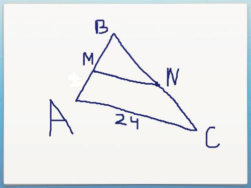 Сполным решением и точки m и n являются серединами сторон ab и bc треугольника abc сторона ab равна