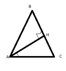Найти углы равнобедренного треугольника, если высота, проведённая к боковой стороне, образует с осно