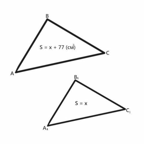 Треугольники авс и а1в1с1 подобны, и их сходственные стороны относятся как 6: 5. площадь треугольник