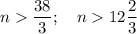 n\dfrac{38}{3};~~~n12\dfrac{2}{3}