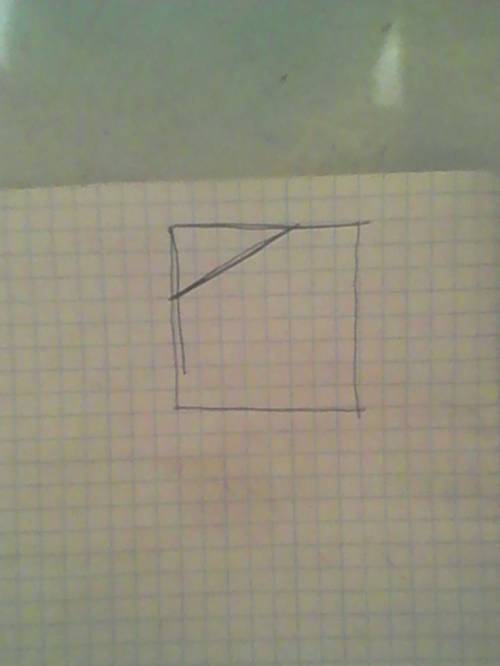 Проведи в квадрате отрезок так чтобы получился треугольник и пятиугольник