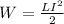 W= \frac{LI^{2}}{2}