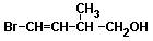 Структурная формула 4-бром-2-метилбутен-3-ол-1