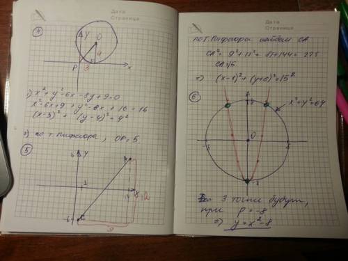 30 . 9 класс. тригонометрия. 1) составьте уравнение окружности с центром в точке (2; 3) и радиусом 2