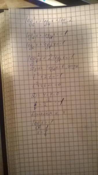 Решить уравнение 1) log9 x-log27x=2/3 2)log²6 x+log√6 x=log0.5 2
