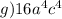 g) 16a^{4} c^{4}