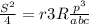 \frac{S^2}{4}=r3R\frac{p^3}{abc}