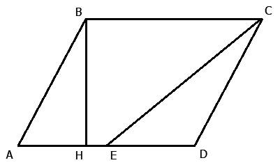 Площадь параллелограмма abcd=282. точка е-середина стороны ad. найдите площадь трапеции aecb. (, реш