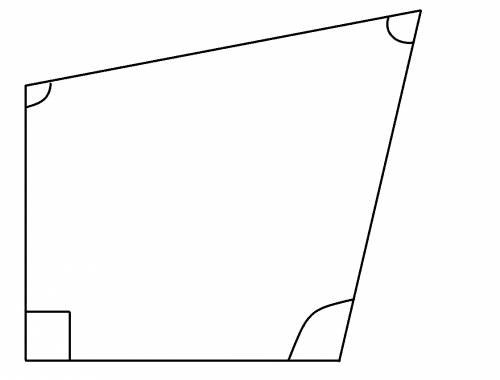 Построй четырехугольник, у которого один угол прямой,один острый и два тупых