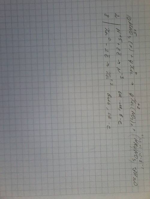 Уравнения obp методом электронного : hno3(разб)+zn = zn(no3)2+nh4no3+h2o