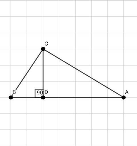 Впрямоугольном треугольнике abc угол c=90 градусов,cd высота треугольника,ac= 8 см,cb=6 см.найдите д