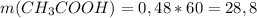 m(CH_3COOH)=0,48*60=28,8