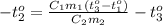 -t^o_2= \frac{C_1m_1(t_3^o-t_1^o)}{C_2m_2}-t_3^o