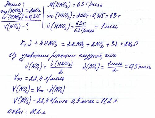 Какой объем газа образуется при взаимодействии раствора азотной кислоты массой 200 г с массовой доле