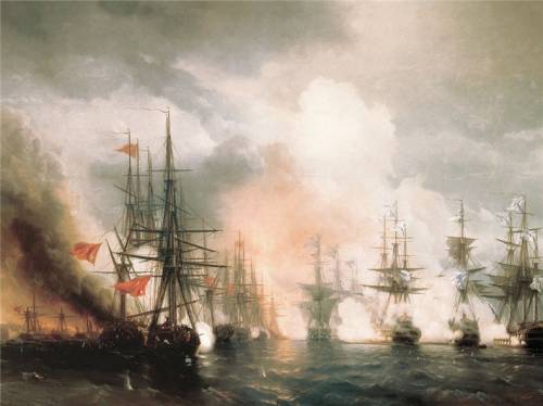 Победа флота в сражении при синопе произошла во время войны