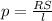 p= \frac{RS}{l}