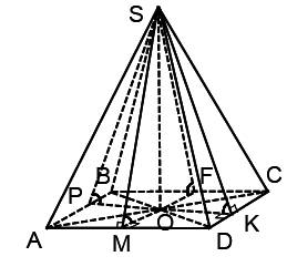 Апофема правильной треугольной пирамиды равна 4см, а двугранный угол при основании равен 60. найти о