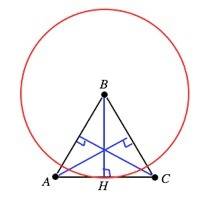 Докажите, что стороны равностороннего треугольника касаются окружностей, проведенных с центрами в ег