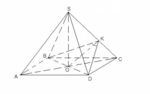 Основание пирамиды совпадает с одной из граней куба, а вершина – с центром противоположной грани. на