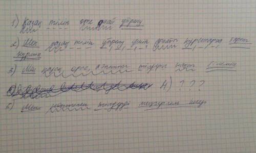 Разобрать предложения по составу(подлежащее,сказуемое и т.д.) 1)қазақ тілін өте оңай үйрену 2)мен қа